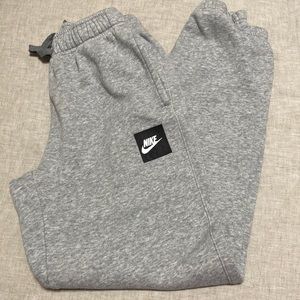 Nike air sweatpants elastic bottom boys girls YXL youth extra large grey